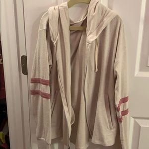 American Eagle Soft and Sexy Beige Zip Up